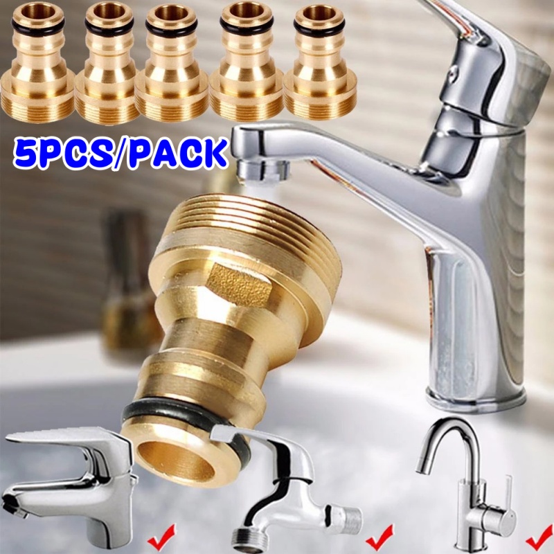 Basin Mixer Tap - อะแดปเตอร์ก๊อกน้ำประปาทองเหลืองแบบสากล, อะแดปเตอร์เชื่อมต่อก๊อกน้ำอะแดปเตอร์ท่อผสมสำหรับอ่างล้างหน้าอุปกรณ์ทำสวนรดน้ำในสวน