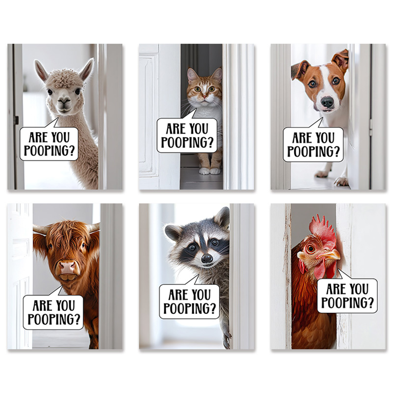 Home Bathroom Trends - น่ารักค่าเฉลี่ย 'Are You PoopingArt Creative โปสเตอร์แนวโน้มโมเดิร์นห้องน้ําห้องน้ําบ้านภาพวาดผ้าใบตกแต่ง