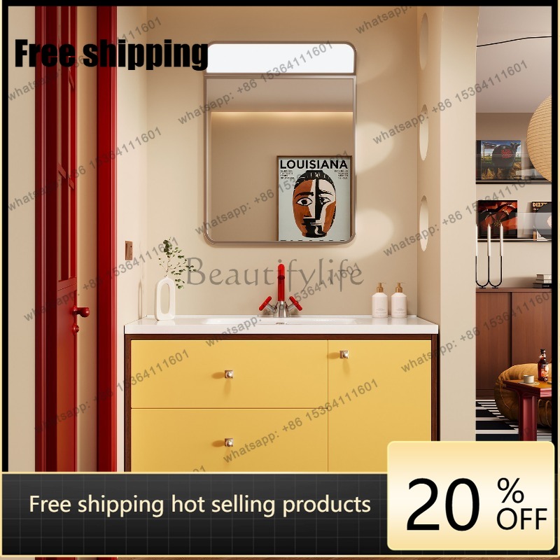 Home Bathroom Vanity Combo - LJY ตู้ติดผนังห้องน้ำ อุปกรณ์ตู้เก็บของ ตู้โชว์ ตู้ลิ้นชัก ตู้เก็บของ