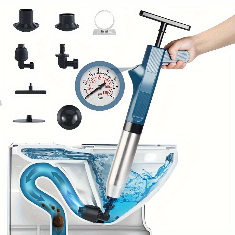 Plunger Toilet - ท่อทําความสะอาดชุดเครื่องมือแรงดันสูง Plunger Sewer Dredge สําหรับห้องน้ําห้องครัวอ่างล้างจานท่อระบายน้ํา Unblocking