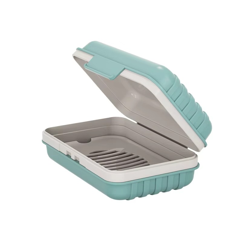 ที่วางสบู่พลาสติกพร้อมฝาปิด สำ - Home Essentials Bathroom Storage บทวิจารณ์และราคา