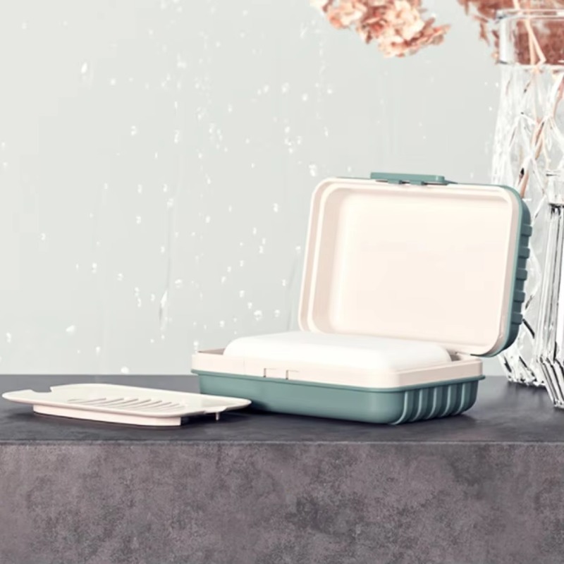 ที่วางสบู่พลาสติกพร้อมฝาปิด สำ - Home Essentials Bathroom Storage บทวิจารณ์และราคา