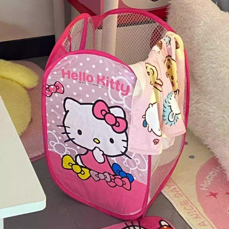 ตะกร้าผ้าพับได้ลายการ์ตูนน่ารั - Home Edit Bathroom Storage บทวิจารณ์และราคา