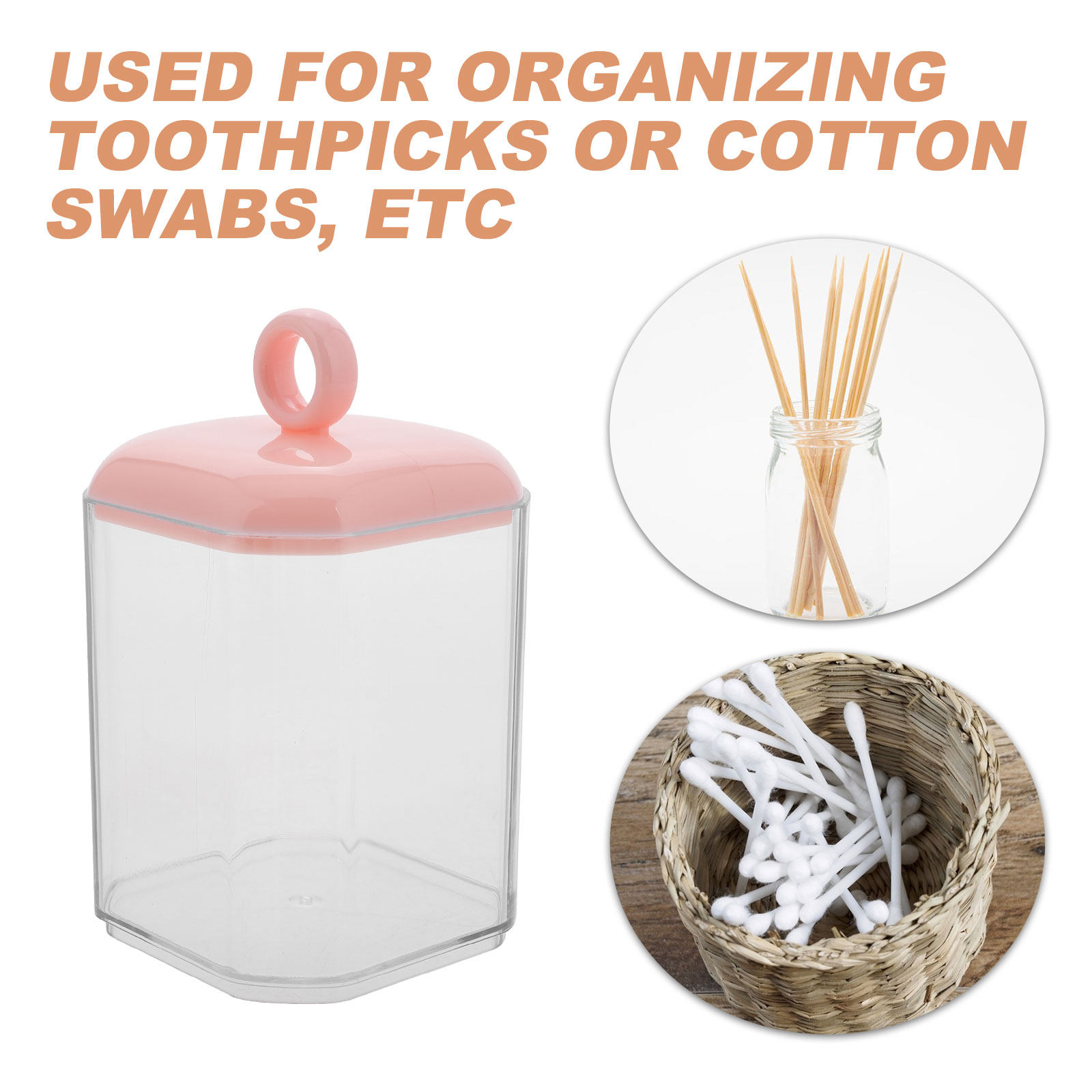 กล่องเก็บสำลีแบบมีฝาปิด สำหรับ - Home Essentials Bathroom Storage บทวิจารณ์และราคา