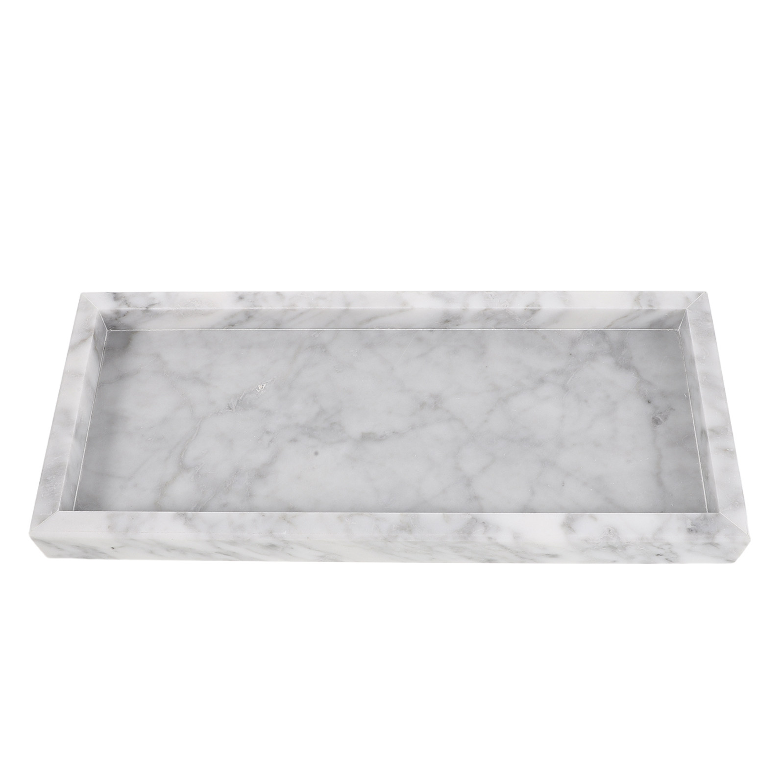 ถาดหินอ่อนทรงสี่เหลี่ยมผืนผ้า  - Home Bathroom Organizer บทวิจารณ์และราคา