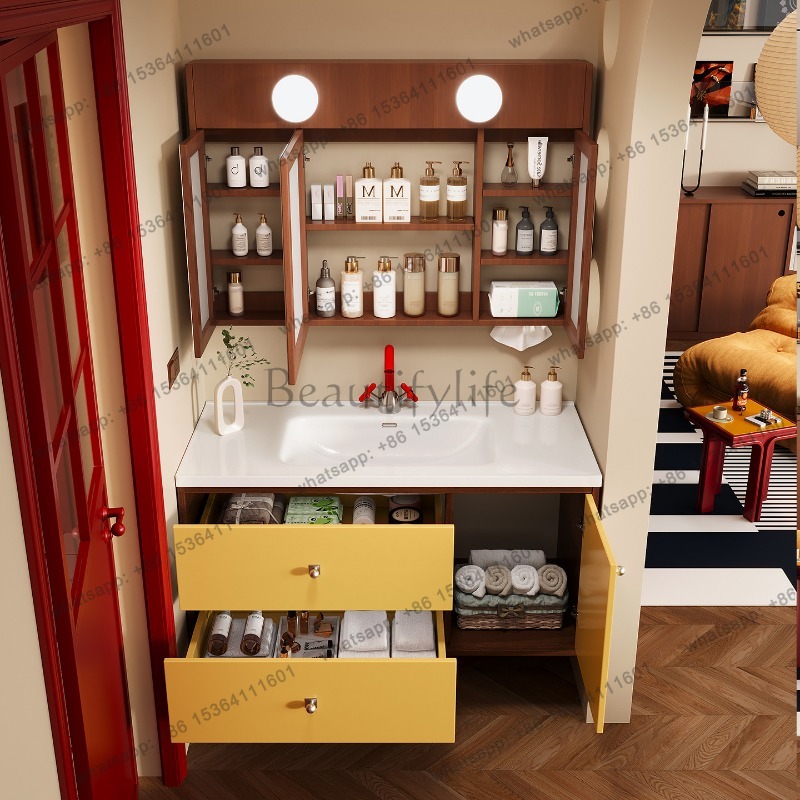 LJY ตู้ติดผนังห้องน้ำ อุปกรณ์ต - Home Bathroom Vanity Combo บทวิจารณ์และราคา