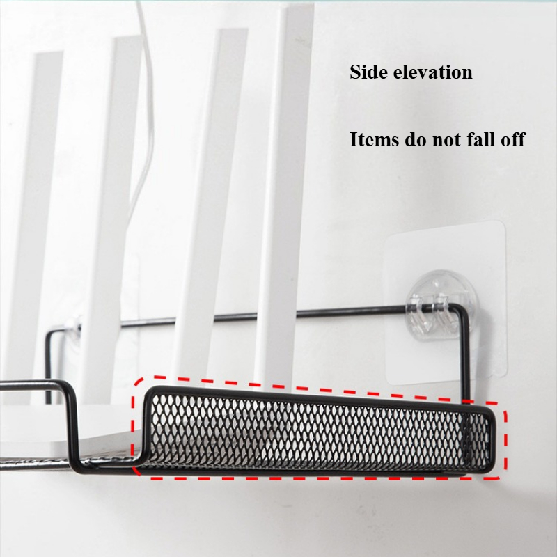 ชั้นวางเราเตอร์ติดผนังแบบไม่ต้ - Home Bathroom Organizer บทวิจารณ์และราคา