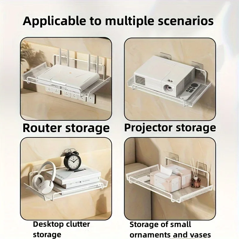 ชั้นวางเราเตอร์ติดผนังแบบไม่ต้ - Home Bathroom Organizer บทวิจารณ์และราคา