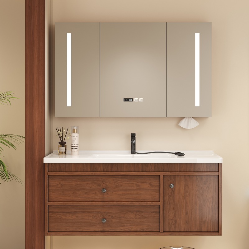 ตู้ห้องน้ำสีขาว ตู้โชว์ห้องนั่ - Home Bathroom Vanity Combo บทวิจารณ์และราคา