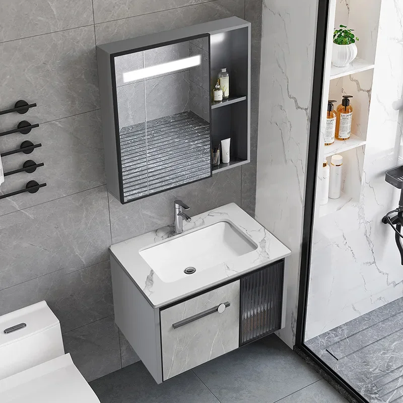 ตู้ห้องน้ำกันน้ำพร้อมกระจกอัจฉ - Home Bathroom Vanity Combo บทวิจารณ์และราคา