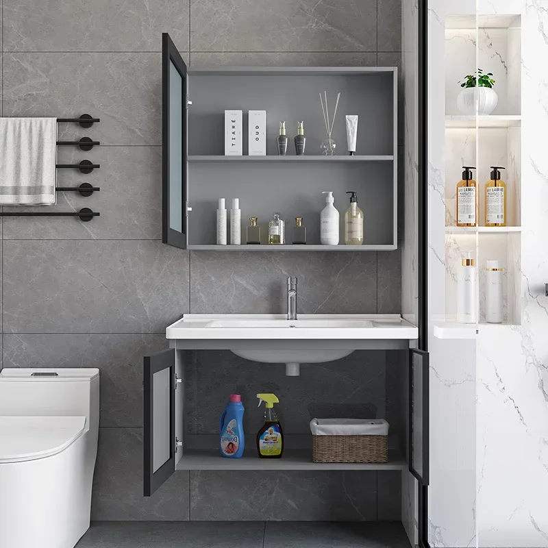 ตู้ห้องน้ำกันน้ำพร้อมกระจกอัจฉ - Home Bathroom Vanity Combo บทวิจารณ์และราคา