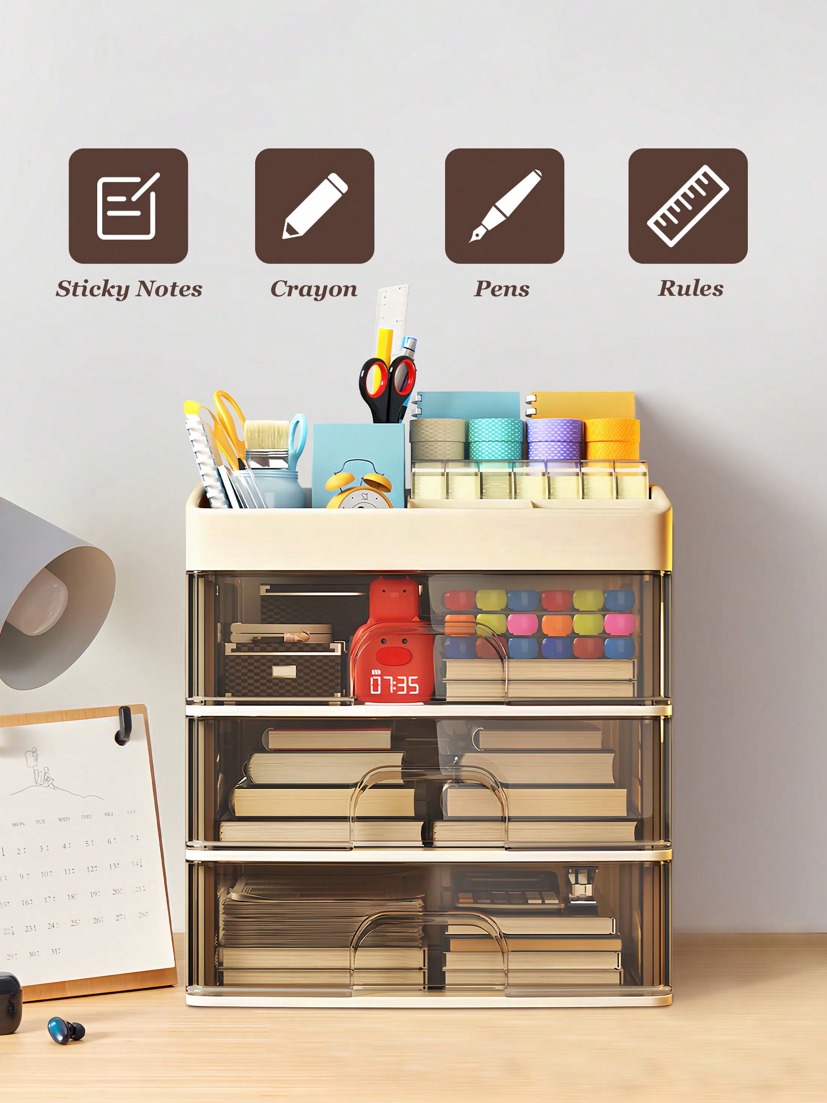 ที่จัดระเบียบเครื่องสำอาง, ลิ้ - Home Essentials Bathroom Storage บทวิจารณ์และราคา