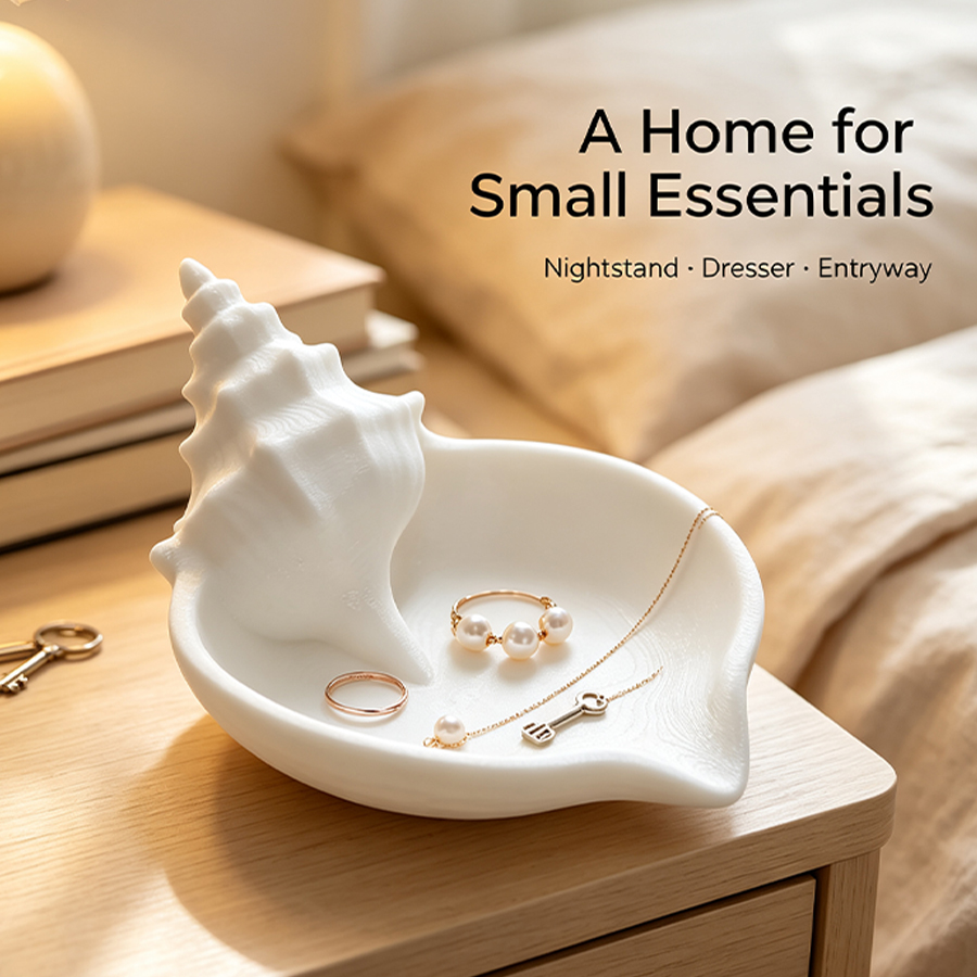 ถาดใส่เครื่องประดับทรงเปลือกหอ - Home Essentials Bathroom Storage บทวิจารณ์และราคา