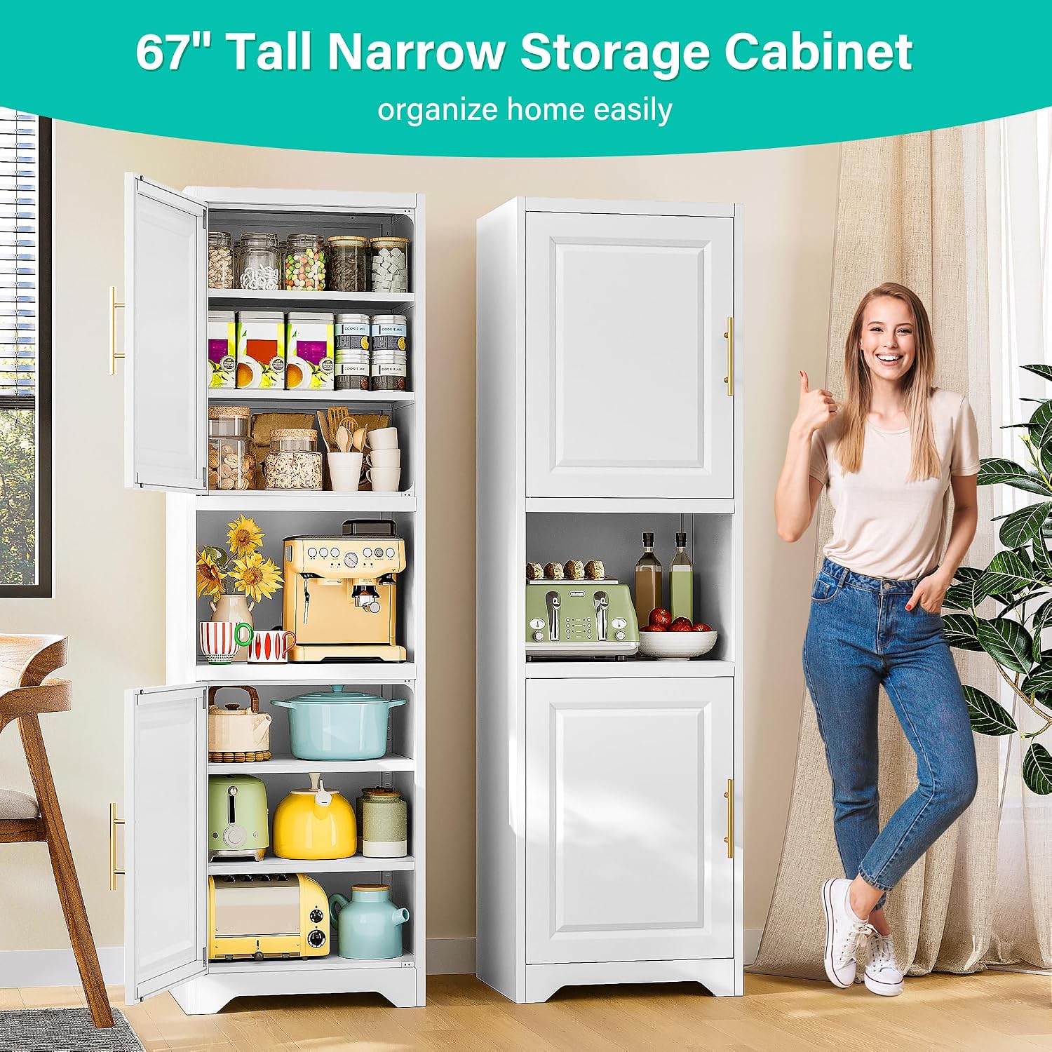 ตู้เก็บของทรงสูง 67 นิ้ว แบบแค - Home Bathroom Organizer บทวิจารณ์และราคา