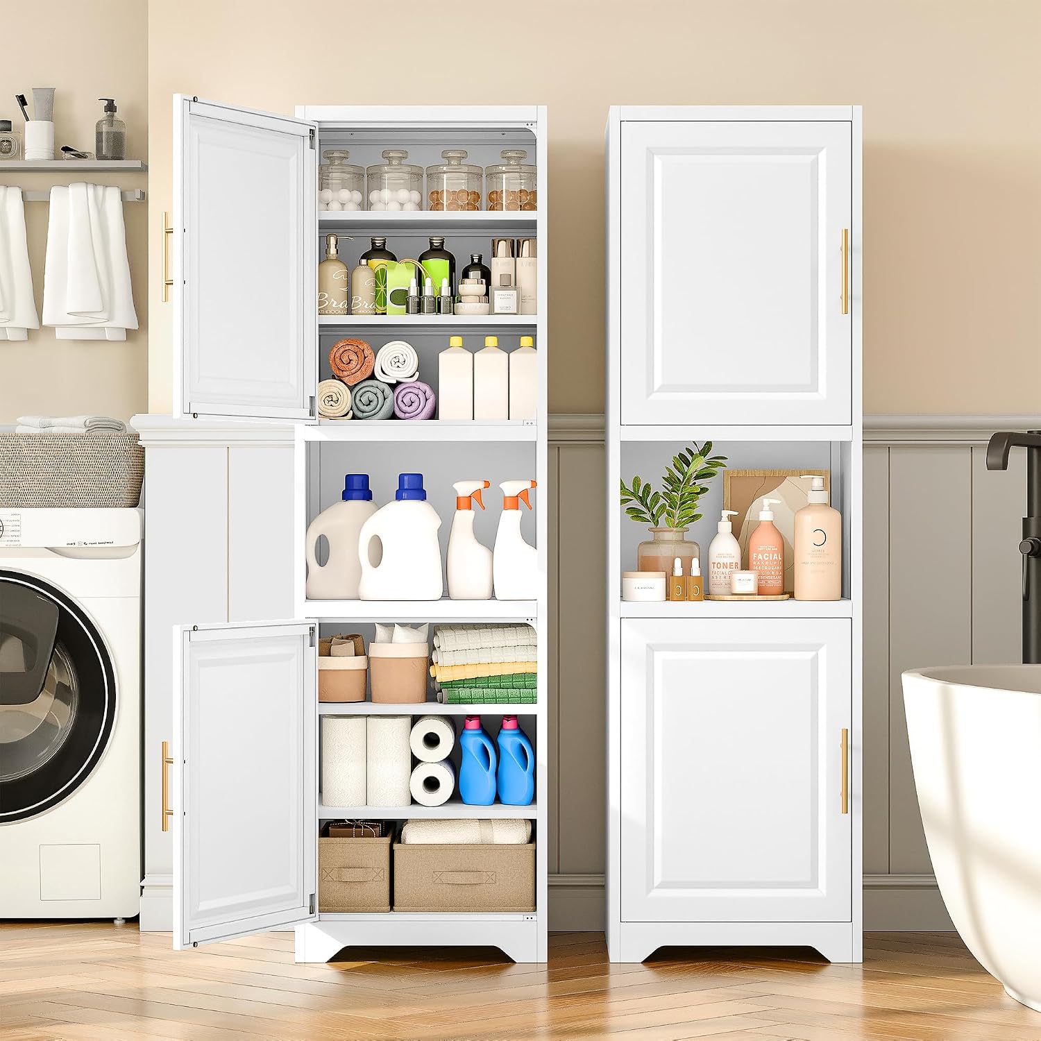 ตู้เก็บของทรงสูง 67 นิ้ว แบบแค - Home Bathroom Organizer บทวิจารณ์และราคา