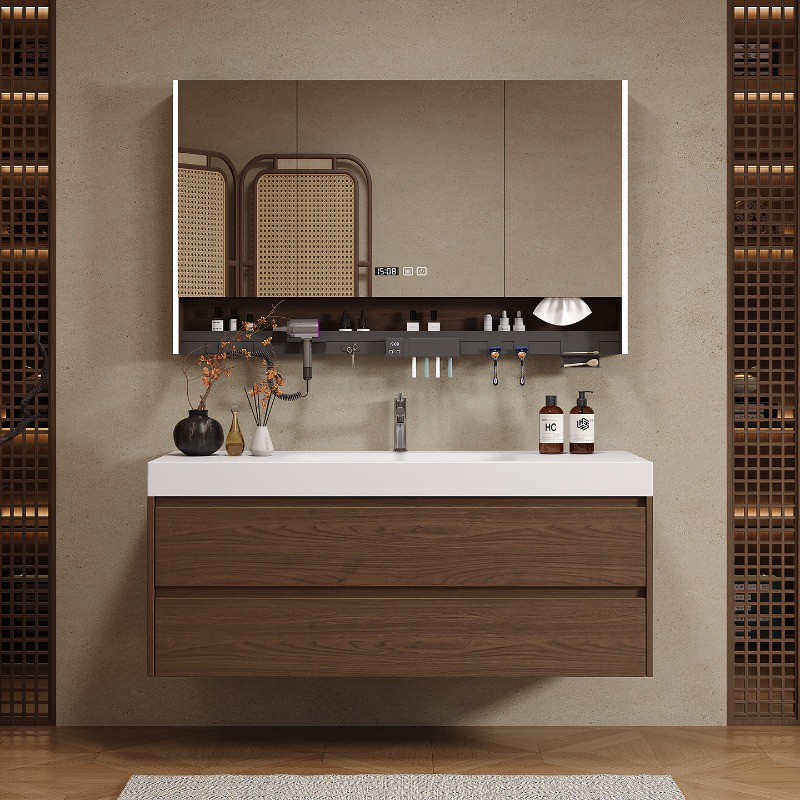 ตู้ห้องน้ำแบบไม้ ตู้เก็บของแบบ - Home Bathroom Vanity Combo บทวิจารณ์และราคา