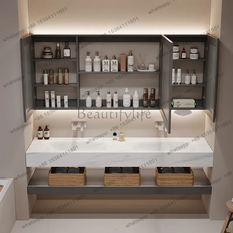 ตู้เก็บของในห้องน้ำสไตล์หรูหรา - Home Bathroom Vanity Combo บทวิจารณ์และราคา