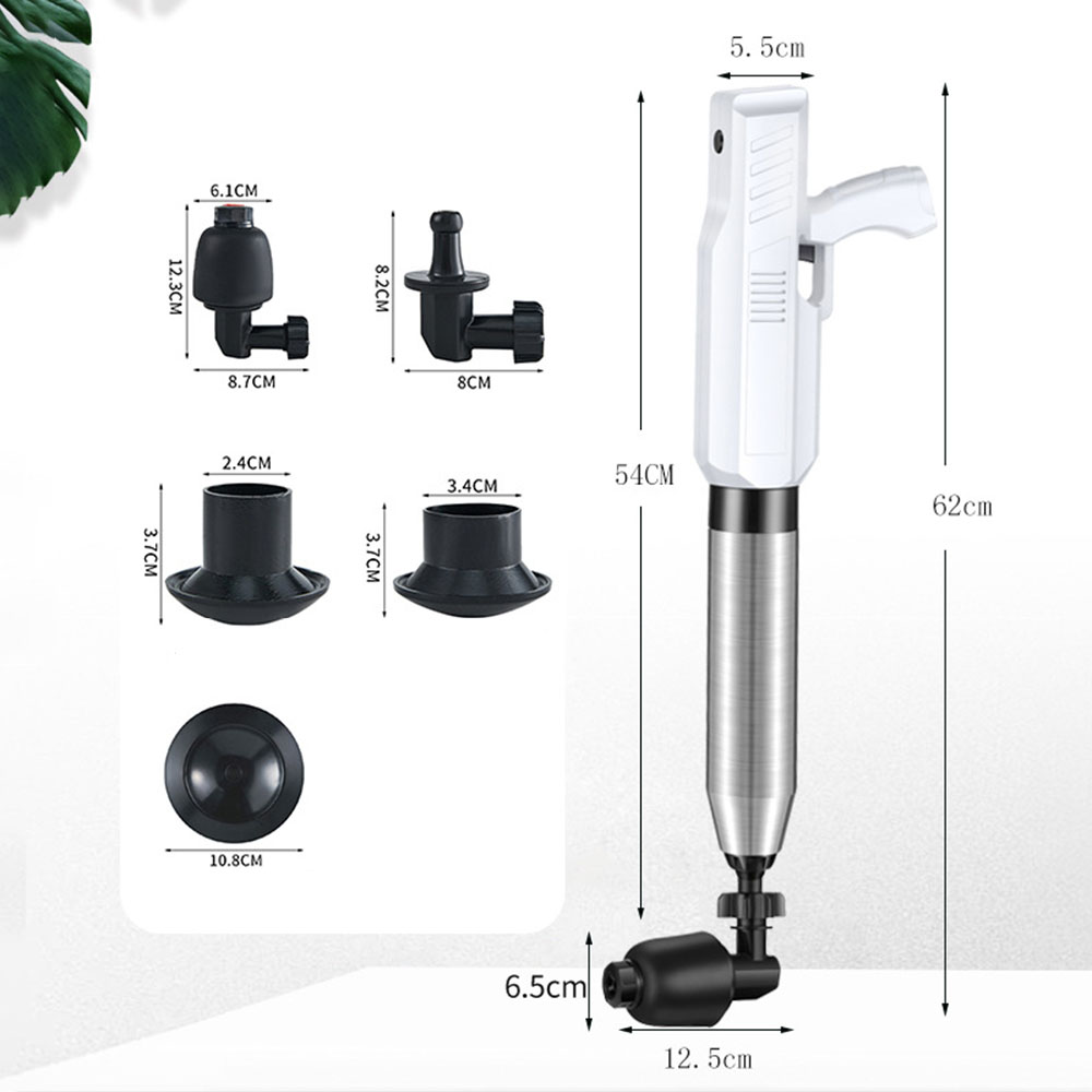 เครื่องขุดลอกนิวเมติกท่อระบายน - Plunger Toilet บทวิจารณ์และราคา