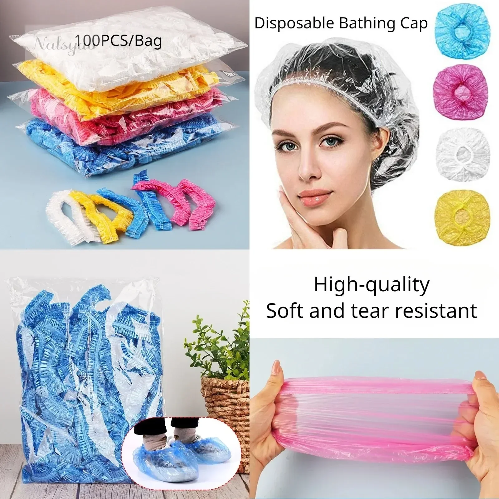 หมวกคลุมผมอาบน้ำแบบใช้แล้วทิ้ง - Home Essentials Bathroom Storage บทวิจารณ์และราคา