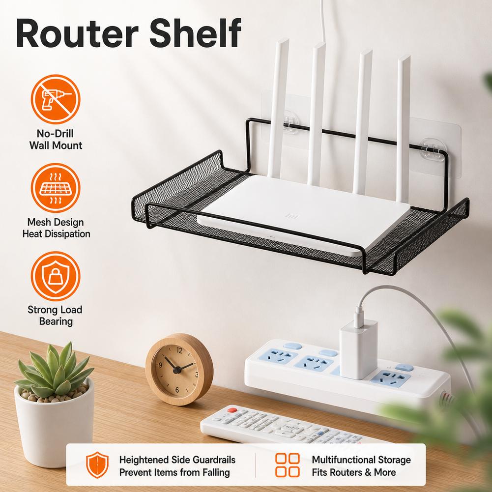 ชั้นวางเราเตอร์ติดผนังสแตนเลส  - Home Bathroom Organizer บทวิจารณ์และราคา
