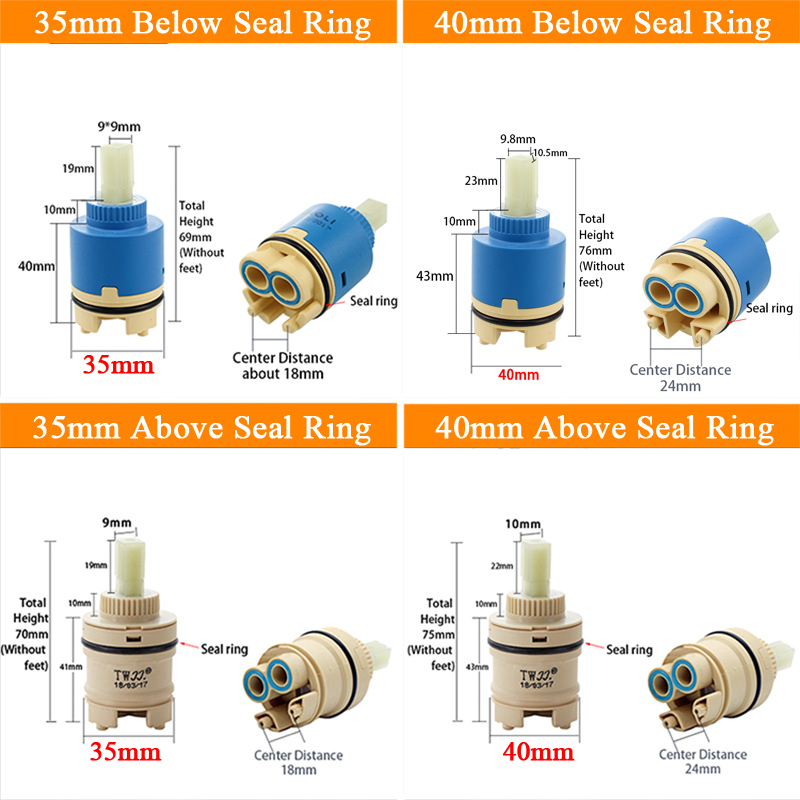 วาล์วผสมแบบกดเปิด-ปิด ขนาด 35  - Basin Mixer Tap บทวิจารณ์และราคา