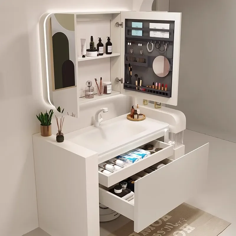 ตู้ห้องน้ำแบบแขวนผนังพร้อมอ่าง - Home Bathroom Vanity Combo บทวิจารณ์และราคา