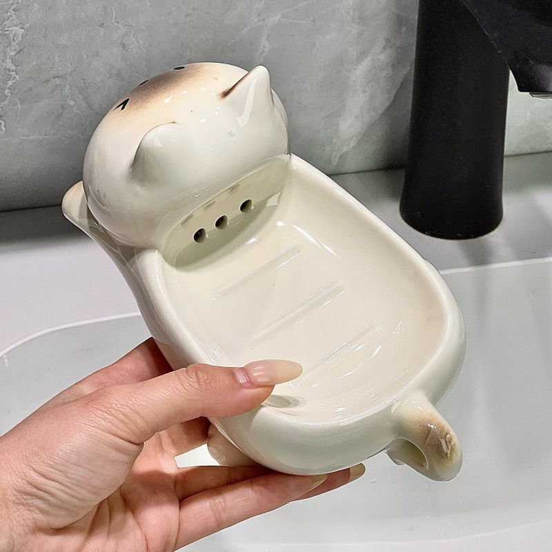 กล่องสบู่เซรามิกระดับไฮเอนด์รุ - Home Essentials Bathroom Storage บทวิจารณ์และราคา